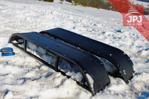 Sada lyží pre príves za štvorkolku
