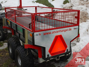 Zvýšené bočnice Príves za štvorkolku Profi Robotník