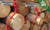Malé a veľké samosvorné kliešte na guľatinu